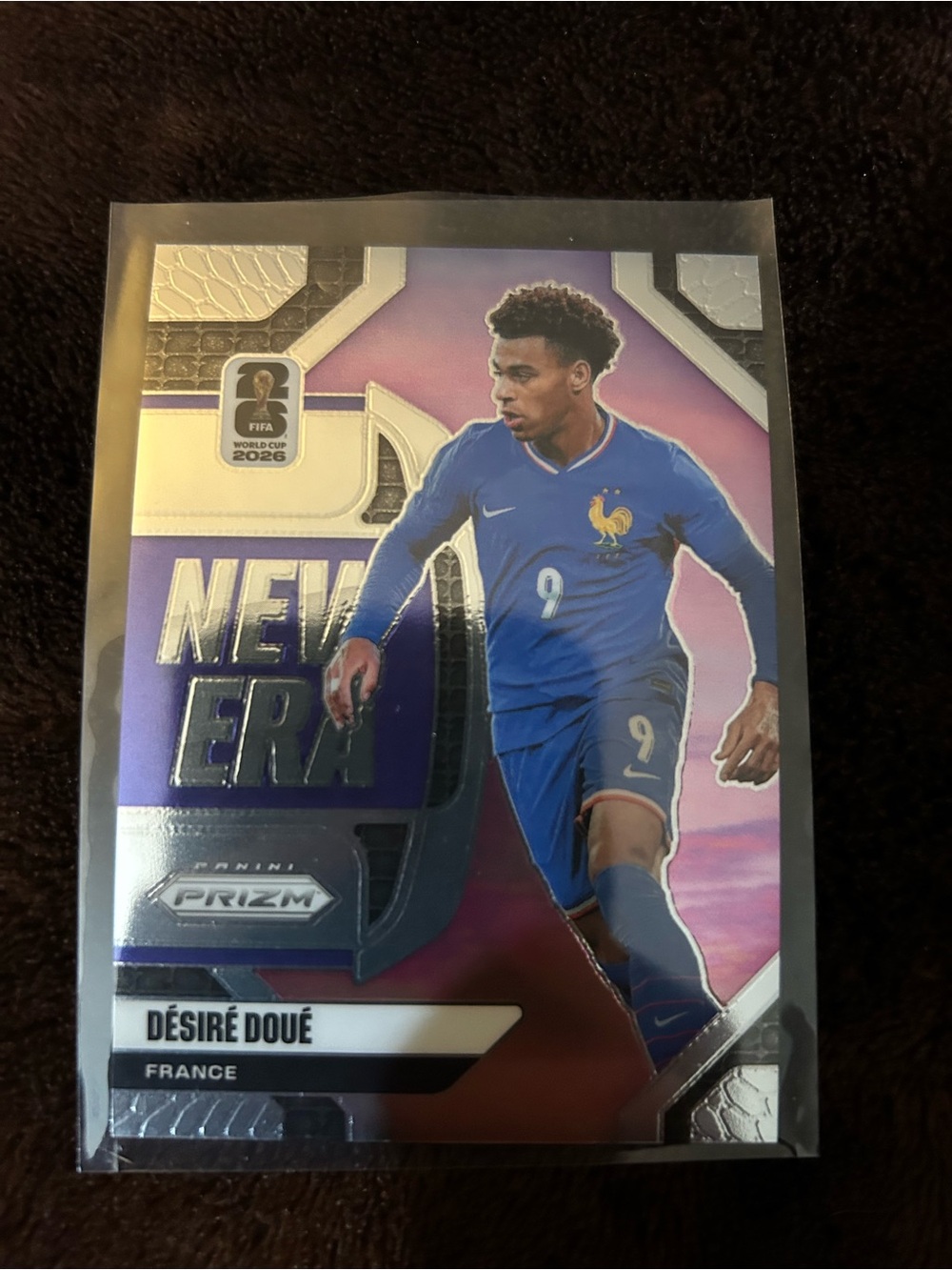 Panini Prizm Soccer Card - Blue & Purple Accents